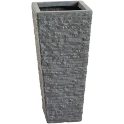 Pflanztopf Valsonne 38 Cm X 17 Cm X 17 Cm Anthrazit