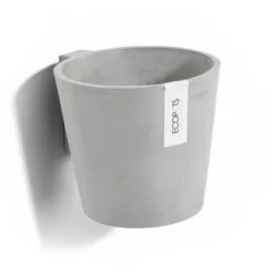 Ecopots Pflanztopf Amsterdam Wall Weißgrau 20 Cm X 17,5 Cm