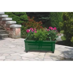 KHW Pflanzkasten Calypso Mit Bewässerungssystem Grün -Günstiges Heissner Geschäft Bewsserungssystem gruen 1