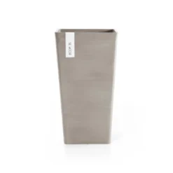 Ecopots Pflanztopf Rotterdam Halbhoch Braungrau 31 Cm X 56 Cm