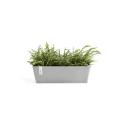 Ecopots Pflanztopf Bruges Weißgrau 55 Cm X 17 Cm -Günstiges Heissner Geschäft WaterReservoirWhiteGrey 01