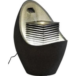 Großer Design-Gartenbrunnen In Ei-Form 49,5 Cm X 49,5 Cm X 66,5 Cm -Günstiges Heissner Geschäft artenbrunnenwasserspiel 03 1