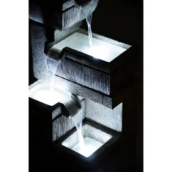 Großer Design-Gartenbrunnen Mit 4 Stufen 38,7 Cm X 32,3 Cm X 80,3 Cm -Günstiges Heissner Geschäft artenbrunnenwasserspiel 11