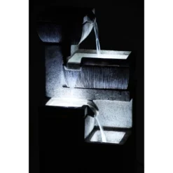 Großer Design-Gartenbrunnen Mit 4 Stufen 38,7 Cm X 32,3 Cm X 80,3 Cm -Günstiges Heissner Geschäft artenbrunnenwasserspiel 12