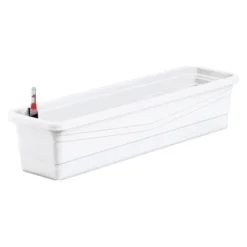 Ebertsankey Bewässerungs-Pflanzkasten Flora Premium 100 Cm Weiß