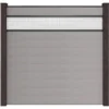 GroJa Steckzaun Solid Mit Lochblech-Einsatz 30 Cm 180x180x1,9 Cm Steingrau -Günstiges Heissner Geschäft cksystem steingrau kartonv 1