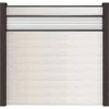 GroJa Steckzaun Solid Mit Glas-Designeinsatz 30 Cm 180x180x1,9 Cm Bi-Color Sand -Günstiges Heissner Geschäft ecksystem bicolor kartonve