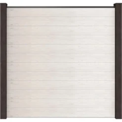 GroJa Steckzaun Solid Quadratisch 180 Cm X 180 Cm X 1,9 Cm Bi-Color Sand