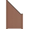 GroJa Steckzaun Solid Abgeschrägt 90 Cm X 180/90 Cm X 1,9 Cm Terra -Günstiges Heissner Geschäft eckzaunschraeg 90x18090 cm 2