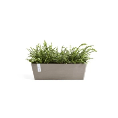 Ecopots Pflanztopf Bruges Braungrau 45 Cm X 17 Cm 4 Ecopots Pflanztopf Bruges Braungrau 45 Cm X 17 Cm – Bild 2