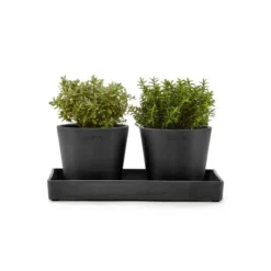 Ecopots Untersetzer Eckig Dunkelgrau 25 Cm X 10 Cm X 2,5 Cm -Günstiges Heissner Geschäft isplayPlatter25DarkGrey 11