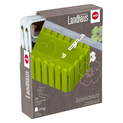 Emsa Poétic Blumenkasten Landhaus 75 Cm X 20 Cm X 16 Cm Grün 4 Emsa Poétic Blumenkasten Landhaus 75 Cm X 20 Cm X 16 Cm Grün – Bild 2