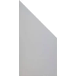 GroJa Sichtschutz Premo Schräg 90 Cm X 180/90 Cm X 0,8 Cm Uni Grau