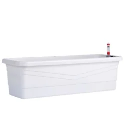 Ebertsankey Bewässerungs-Pflanzkasten Flora Premium 80 Cm Weiß