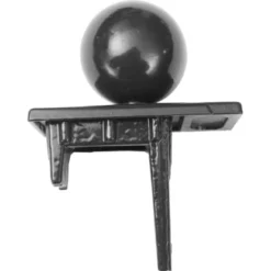 Pfostenkugel Anthrazit Für Profilrohrpfosten Mit Schiene 60 X 40 Mm
