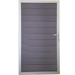 GroJa Steckzaun Solid Tor Universal 100 Cm X 180 Cm Steingrau