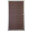 GroJa Steckzaun Solid Tor Universal 100 Cm X 180 Cm Walnuss