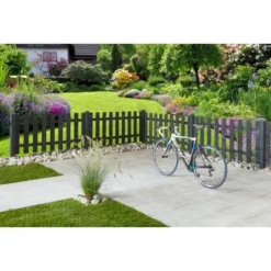 Vorgartenzaun Füssen 180 Cm X 90 Cm Anthrazit -Günstiges Heissner Geschäft rgartenzaun fssen 180x90 2