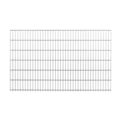 Solid Doppelstabmatte Stahl Anthrazit Pulverbeschichtet 123 Cm X 200 Cm